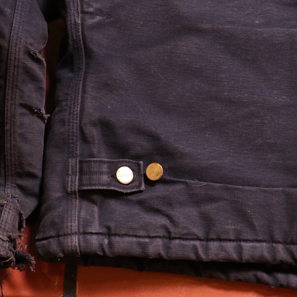 Vintage Carhartt Detroit Arctic Jacket Size Medium USA Made Faded Distressed - Picture 13 of 16